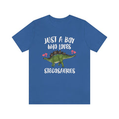Just A Boy Who Loves Stegosaurus Shirt - Stegosaurus print design
