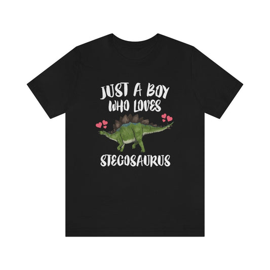 Just A Boy Who Loves Stegosaurus Shirt - Stegosaurus print design