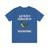 Easily Distracted By Velociraptors Dinosaur Shirt, Velociraptor Lover Shirt, Dinosaur Lover Gift, Velociraptor Gift Adult Toddler Kids Shirt Image 4