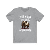 Just A Boy Who Loves Wolverines Shirt, Wolverine Lover Shirt, Wolverine Shirt, Wolverine Lover Gift, Animal Adult Kids T-Shirt Image 1