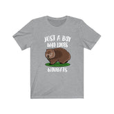 Just A Boy Who Loves Wombats Shirt, Wombat Lover Shirt, Wombat Shirt, Wombat Lover Gift, Animal Adult Kids T-Shirt Image 1