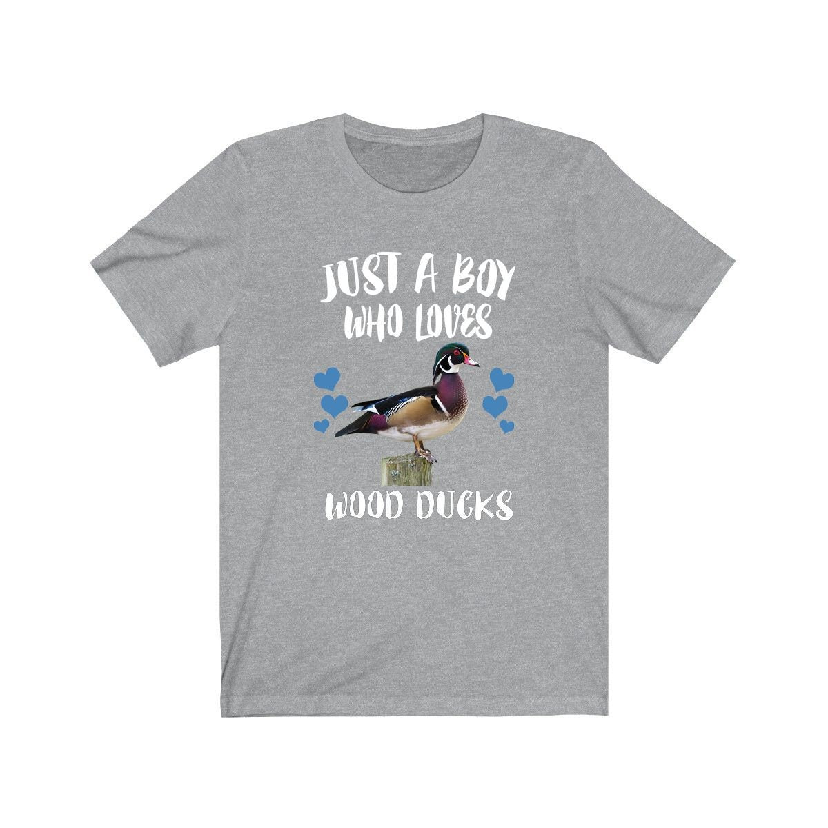 Just A Boy Who Loves Wood Ducks Shirt, Wood Duck Lover Shirt, Duck Shirt, Duck Lover Gift, Animal Adult Kids T-Shirt Image 1