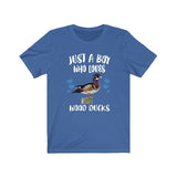 Just A Boy Who Loves Wood Ducks Shirt, Wood Duck Lover Shirt, Duck Shirt, Duck Lover Gift, Animal Adult Kids T-Shirt Image 2