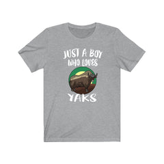 Just A Boy Who Loves Yaks Shirt - yak print design