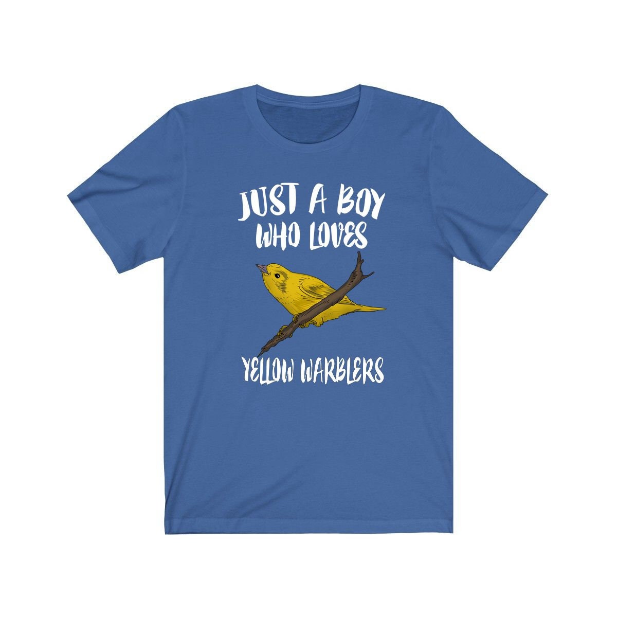 Just A Boy Who Loves Yellow Warblers Shirt - Yellow Warbler print design