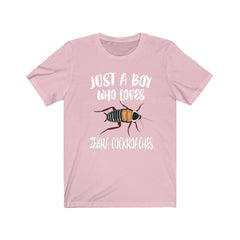Just A Boy Who Loves Zebra Cockroaches Shirt - zebra cockroach print design