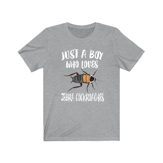 Just A Boy Who Loves Zebra Cockroaches Shirt - zebra cockroach print design