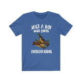 Just A Boy Who Loves American Robins Shirt, Robin Lover Shirt, Birding Shirt, Robin Bird Lover Gift, Animal Adult Kids T-Shirt Image 2