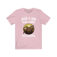 Just A Boy Who Loves Bighorns Sheep Shirt - bighorn sheep print design