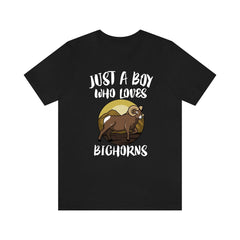 Just A Boy Who Loves Bighorns Sheep Shirt - bighorn sheep print design