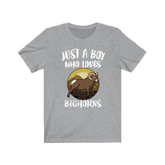 Just A Boy Who Loves Bighorns Sheep Shirt - bighorn sheep print design