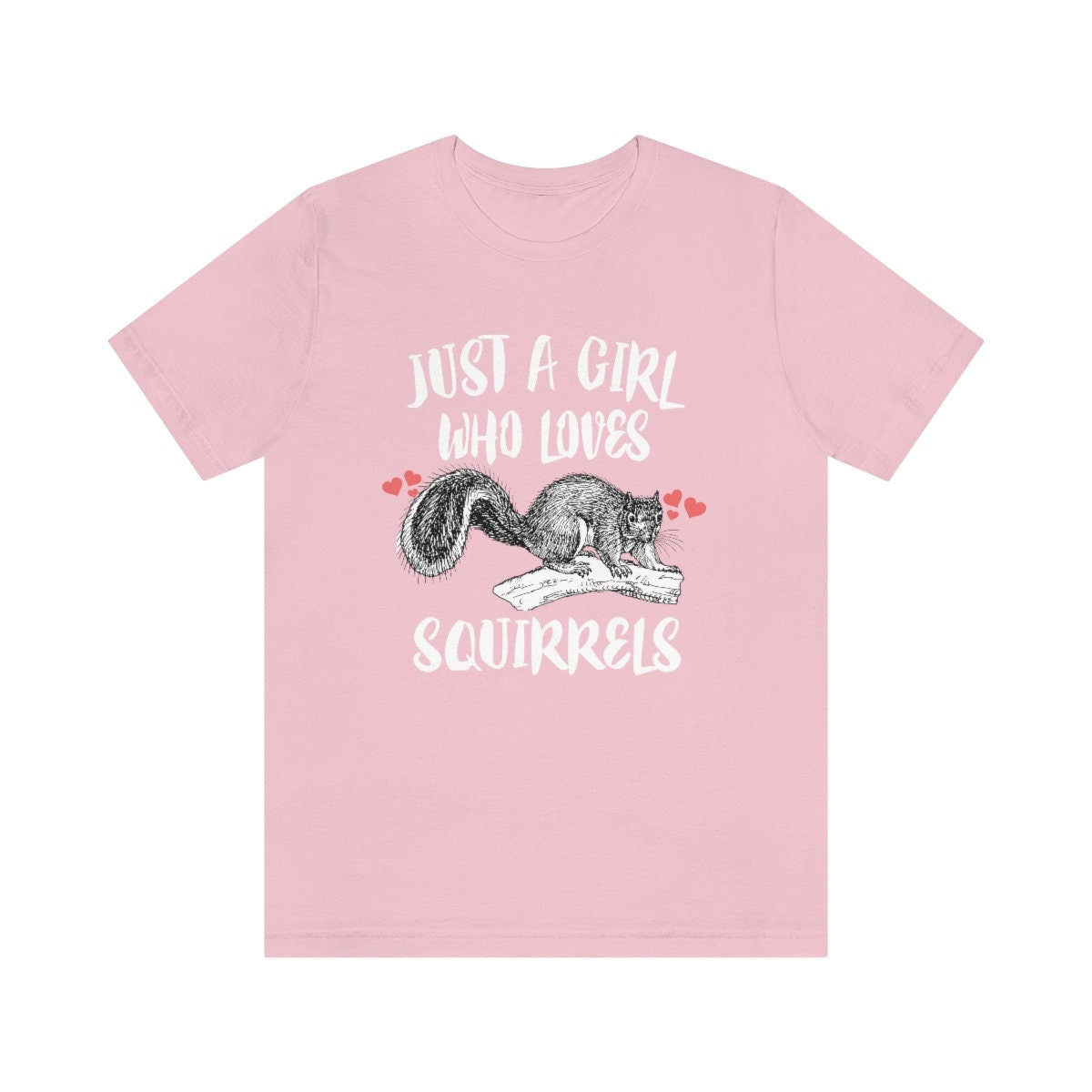 Squirrel T-Shirt for Girls - squirrel print design