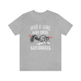 Just A Girl Who Loves Squirrels Birds Shirt, Squirrel Lover Shirt, Squirrel Gift, Animal Lover Shirt, Adult Toddler Infant Kids Gift T-Shirt Image 1