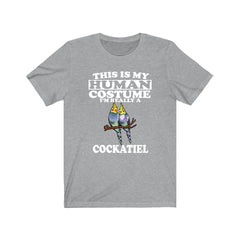 This Is My Human Costume I'm Really A Cockatiel Shirt - cockatiel print design