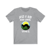 Just A Boy Who Loves Minks Shirt, Mink Lover Shirt, Mink Shirt, Mink Lover Gift, Animal Adult Kids T-Shirt Image 1