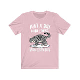 Just A Boy Who Loves Snow Leopards Shirt, Snow Leopard Lover Shirt, Leopard Shirt, Leopard Lover Gift, Animal Adult Kids T-Shirt Image 4