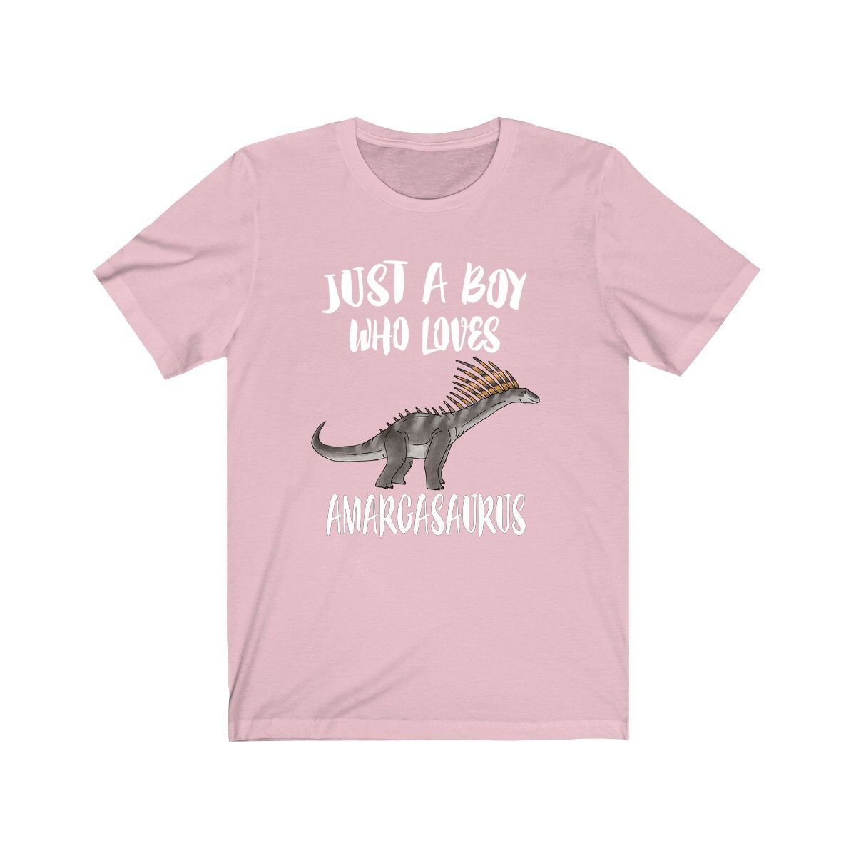 Just a boy who loves amargasaurus Cretaceous spined sauropod tee