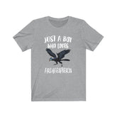 Just A Boy Who Loves Archaeopteryx Dinosaur Shirt, Archaeopteryx Lover Shirt, Dinosaur Shirt, Dinosaur Lover Gift, Animal Adult Kids T-Shirt Image 1