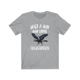 Just A Boy Who Loves Archaeopteryx Dinosaur Shirt, Archaeopteryx Lover Shirt, Dinosaur Shirt, Dinosaur Lover Gift, Animal Adult Kids T-Shirt Image 1