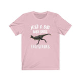 Just A Boy Who Loves Aucasaurus Dinosaur Shirt, Aucasaurus Lover Shirt, Dinosaur Shirt, Dinosaur Lover Gift, Animal Adult Kids T-Shirt Image 4