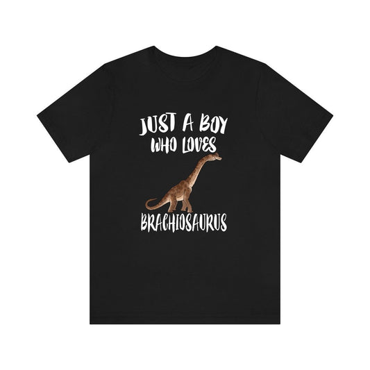 Just a boy who loves brachiosaurus Jurassic long-necked sauropod tee