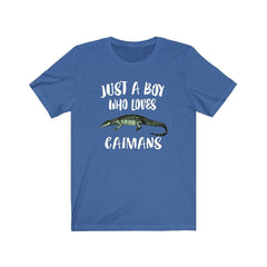 Just A Boy Who Loves Caymans Shirt - cayman print design