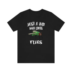 Just A Boy Who Loves Flies Shirt - fly print design
