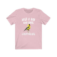 Just A Boy Who Loves Goldfinches Birds Shirt - goldfinch print design