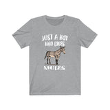 Just A Boy Who Loves Mules Shirt, Mule Lover Shirt, Mule Shirt, Mule Lover Gift, Animal Adult Kids T-Shirt Image 2