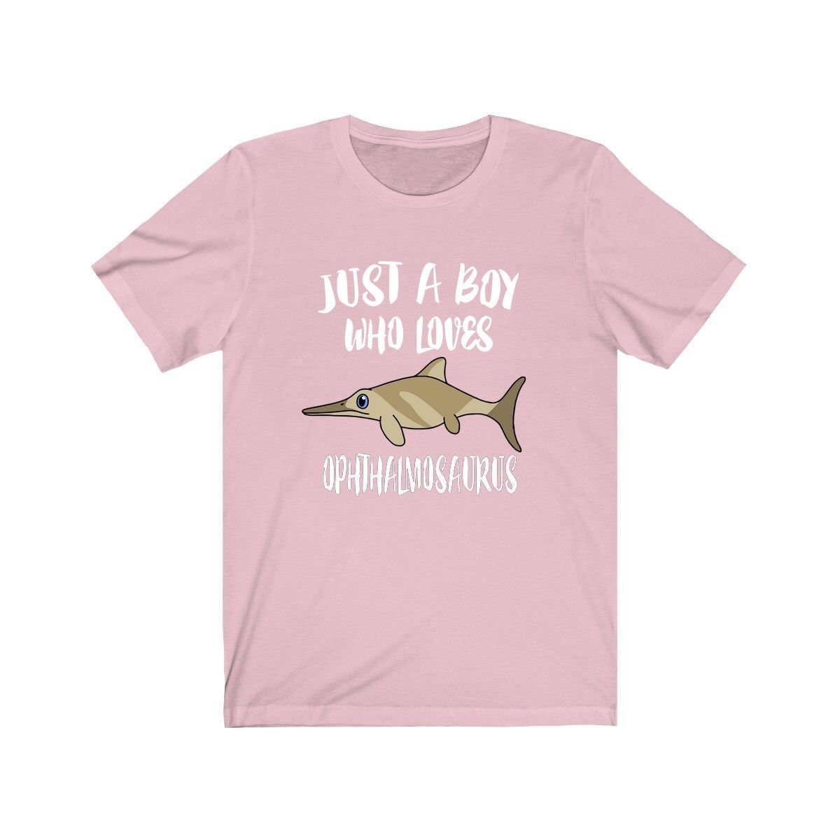 Just a boy who loves ophthalmosaurus Jurassic ichthyosaur marine reptile tee