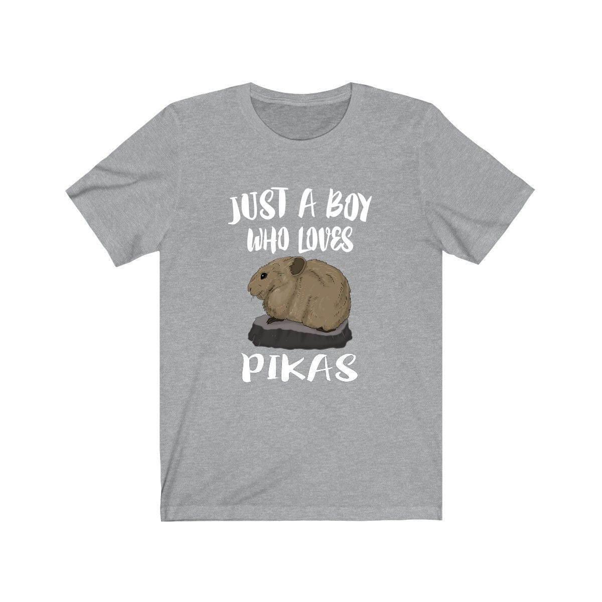 Just a boy who loves pikas alpine mountain talus lagomorph mammal tee