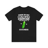 This Is My Human Costume I'm Really A Cucumber Shirt, Cucumber Lover Shirt, Vegetable Shirt, Cucumber Lover Gift, Animal Gift Image 1
