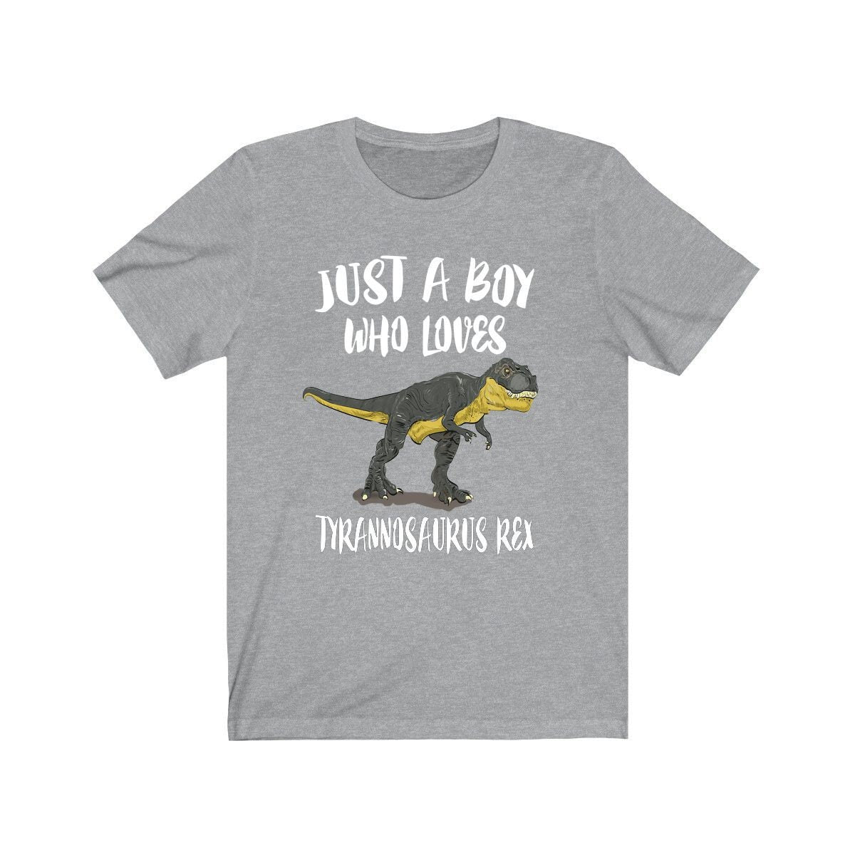Just A Boy Who Loves Tyrannosaurus Rex Shirt, T-Rex Shirt, Dinosaur Shirt, Dinosaur Lover Gift, Animal Adult Kids T-Shirt Image 1
