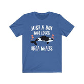 Just A Boy Who Loves Orca Whales Shirt, Orca Whale Shirt, Orca Whale Shirt, Whale Lover Gift, Animal Adult Kids T-Shirt Image 1