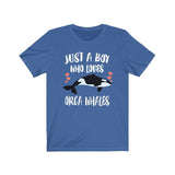 Just A Boy Who Loves Orca Whales Shirt, Orca Whale Shirt, Orca Whale Shirt, Whale Lover Gift, Animal Adult Kids T-Shirt Image 1
