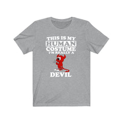 This Is My Human Costume I'm Really A Devil Shirt - devil print design