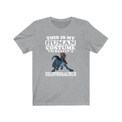 This Is My Human Costume I'm Really A Dilophosaurus Dinosaur Shirt - Dilophosaurus print design