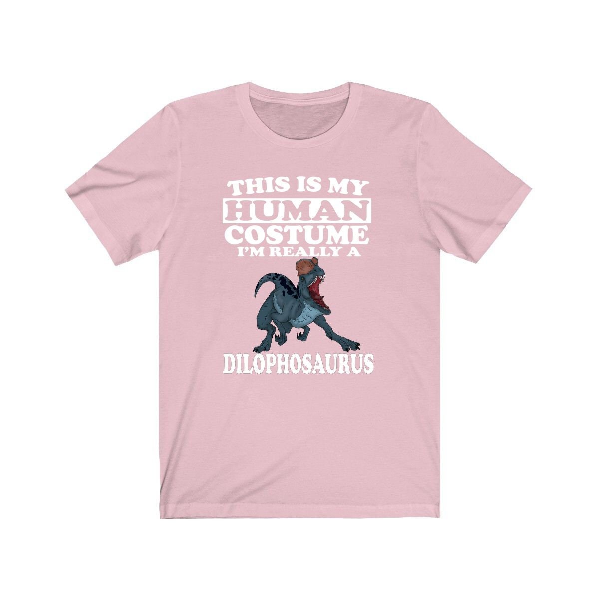 This Is My Human Costume I'm Really A Dilophosaurus Dinosaur Shirt - Dilophosaurus print design