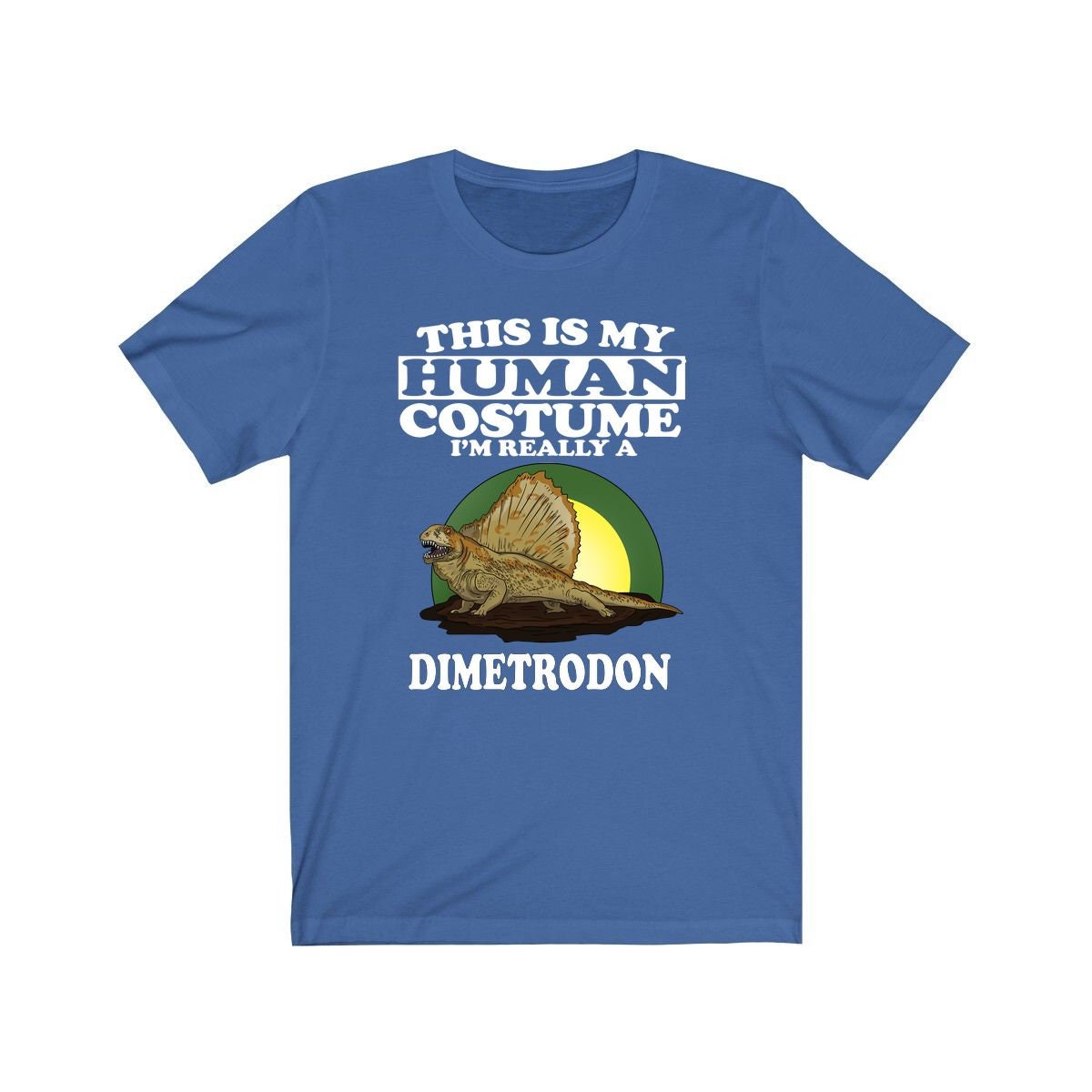 This Is My Human Costume I'm Really A Dimetrodon Shirt - Dimetrodon print design