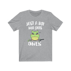 Just A Boy Who Loves Owls Shirt - owl print design
