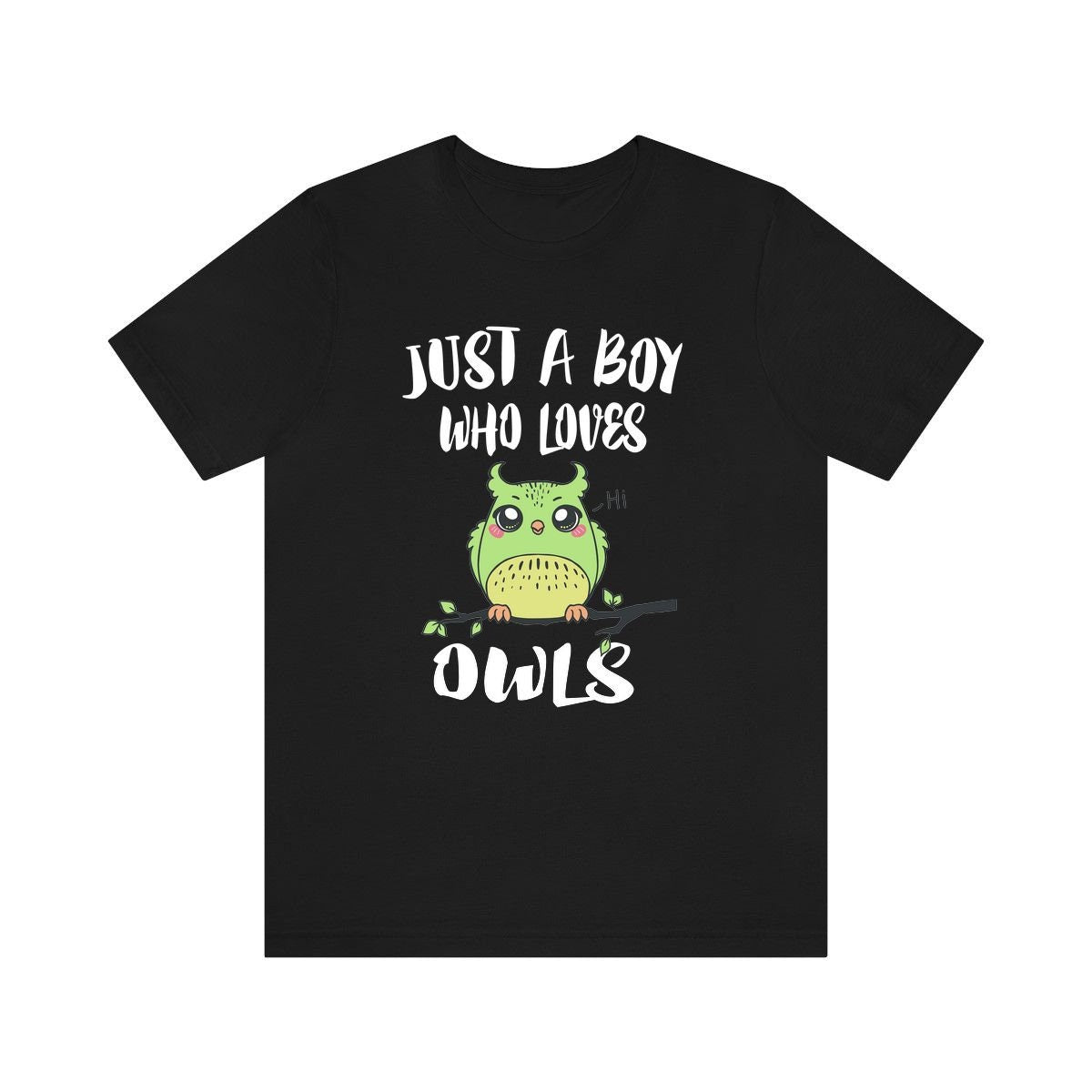 Just A Boy Who Loves Owls Birds Shirt, Owl Shirt, Owl Shirt, Owl Lover Gift, Animal Adult Kids T-Shirt Image 1