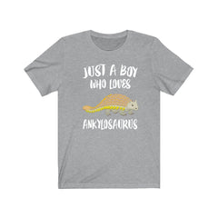 Just a boy who loves ankylosaurus Cretaceous armored tank dinosaur tee
