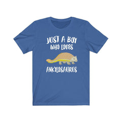 Just a boy who loves ankylosaurus Cretaceous armored tank dinosaur tee