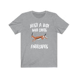 Just A Boy Who Loves Antelopes Shirt, Antelope Lover Shirt, Antelope Shirt, Antelope Lover Gift, Animal Adult Kids T-Shirt Image 2