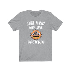 Just a boy who loves bacteria microbiology science lab lover tee