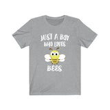 Just A Boy Who Loves Bees Shirt, Bee Lover Shirt, Bee Shirt, Bee Lover Gift, Animal Adult Kids T-Shirt Image 2