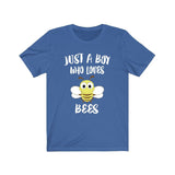 Just A Boy Who Loves Bees Shirt, Bee Lover Shirt, Bee Shirt, Bee Lover Gift, Animal Adult Kids T-Shirt Image 3