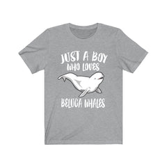 Just A Boy Who Loves Beluga Whales Shirt - beluga whale print design