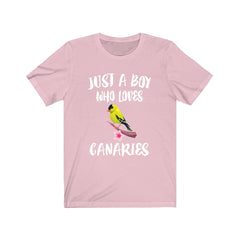 Just A Boy Who Loves Canaries Birds Shirt - canary print design
