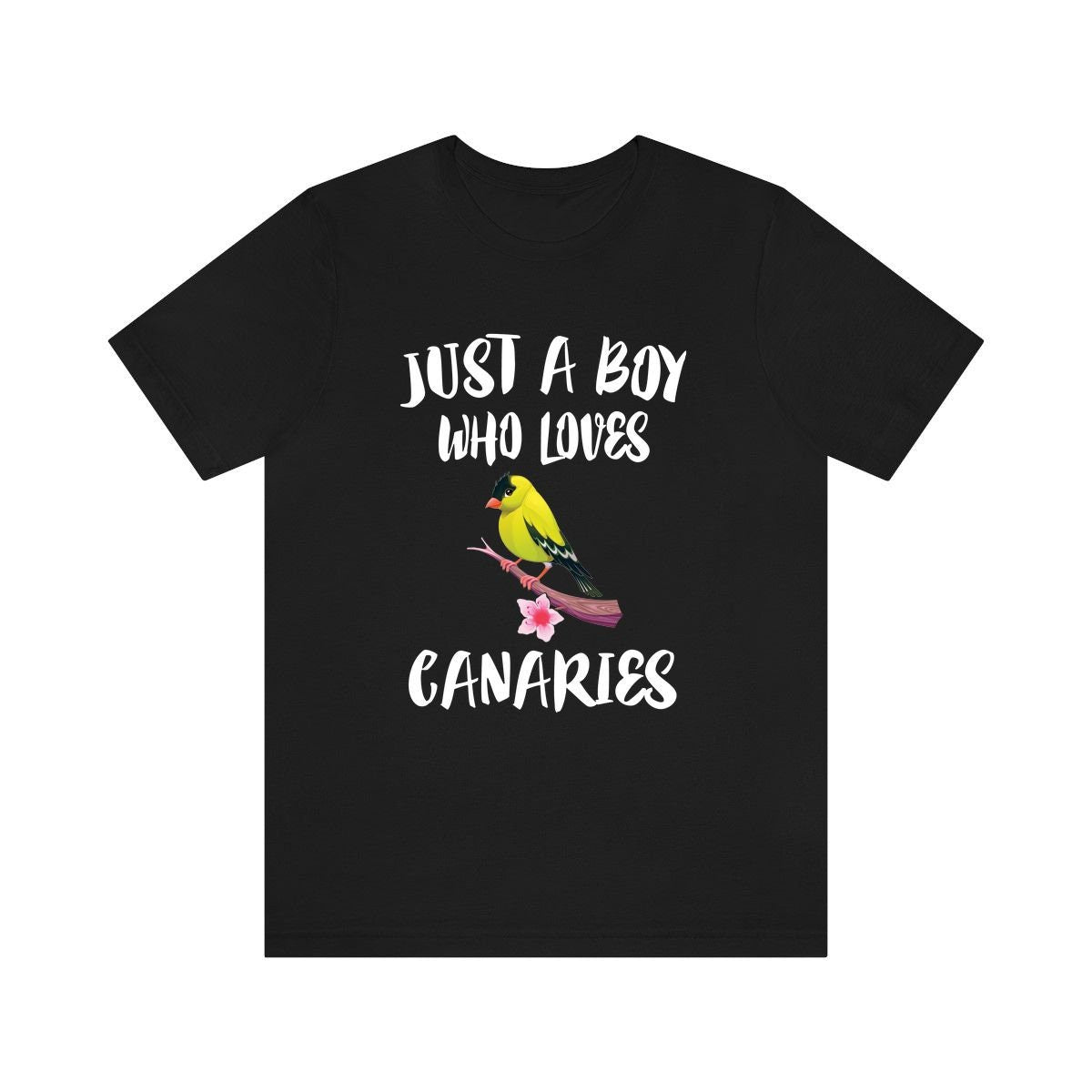 Just A Boy Who Loves Canaries Birds Shirt, Canary Lover Shirt, Canary Shirt, Canary Lover Gift, Animal Adult Kids T-Shirt Image 1